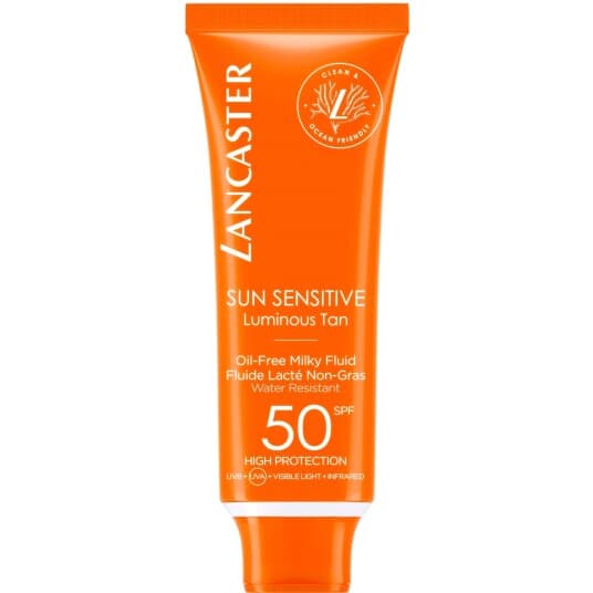 Lancaster Creme Solkrem For Ansiktet Lancaster Sun Sensitive Milky Fluid Spf50 (50 Ml)