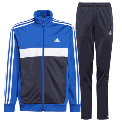 Adidas 3 Stripes Tiberio FL Tracksuit, treningsdress junior Blå 152