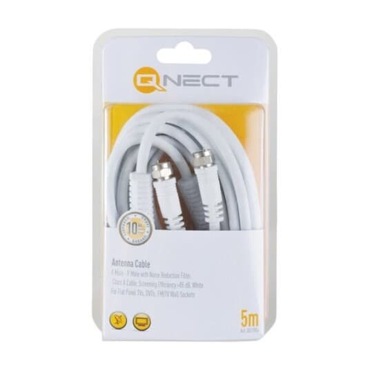 Antenna Cable Classa Male-Male F-Connec Fer 5M Wht