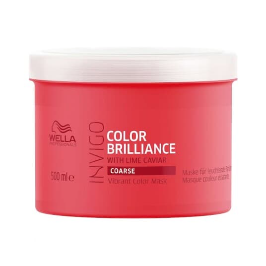 Maske For Tykt/Grovt Farget Hår Wella Professionals Invigo Color Brilliance, 500Ml