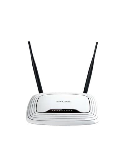 Tp-Link Tl-Wr841n, Wi-Fi 4 (802.11N), Enkeltbånd (2.4 Ghz), Ethernet/Bredbåndsforbindelse, Sort, Hvit, Frittstående Router