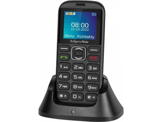 Kruger & Matz Km0922 4G 4,5 Cm (1,77") 72 G Sort, Seniortelefon