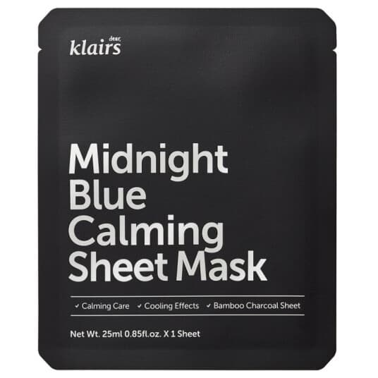 Klairs_Midnight Blue Calming Sheet Mask Cooling And Soothing Sheet Mask 25Ml