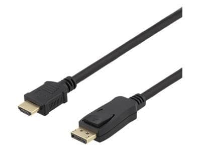 Deltaco Dp-Hdmi1100 - Adapterkabel - Displayport Til Hdmi-Kabel - 10 M - Sort