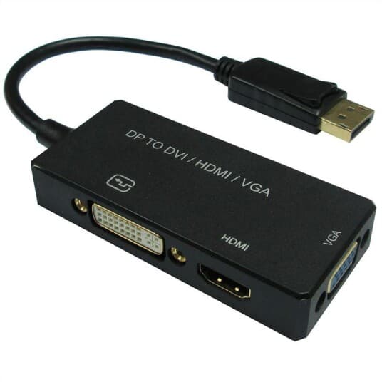 Value 12993153, 0,1 M, Displayport, Vga (D-Sub)+ Hdmi + Dvi, Hankjønn, Hunkjønn, Rett