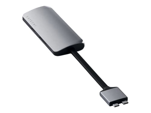 Satechi Dual Multimedia Adapter - Dokkingstasjon - Usb-C - 1Gbe