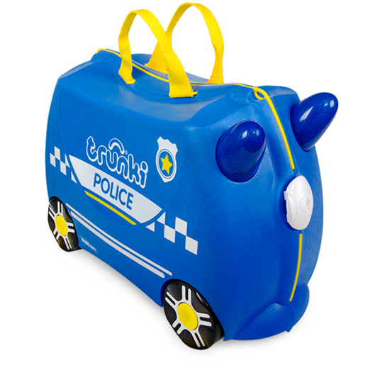 Trunki 1568282932, Koffert, Sort, Blå, Hvit, Gult, Plast, 4 Hjul, Ce, 18 L