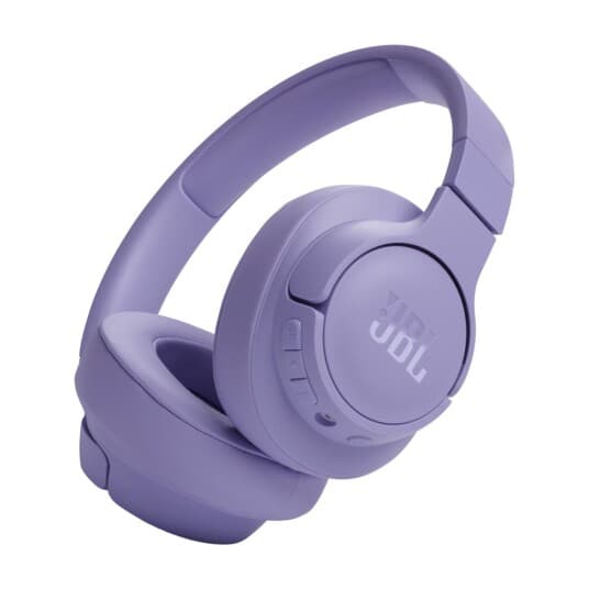 Jbl Tune 720Bt - Hodetelefoner Med Mikrofon - Full Størrelse - Bluetooth - Trådløs, Kablet - 3,5 Mm Jakk - Purpur