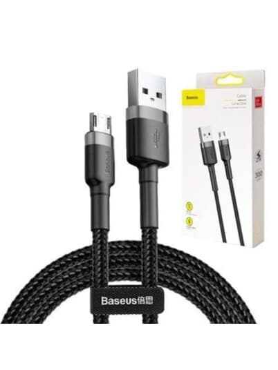 Baseus Casx020101, 2 M, Usb A, Usb C, Sort