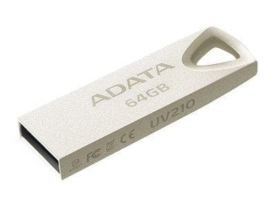 Adata Uv210 - Usb-Flashstasjon - 64 Gb - Usb 2.0 - Gyllen