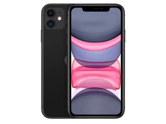 Apple Iphone 11 - 4G Smartphone - Dobbelt-Sim / Internminne 128 Gb - Lcd-Display - 6.1" - 1792 X 828 Piksler - 2X Bakkameraer 12 Mp, 12 Mp - Front Camera 12 Mp - Svart