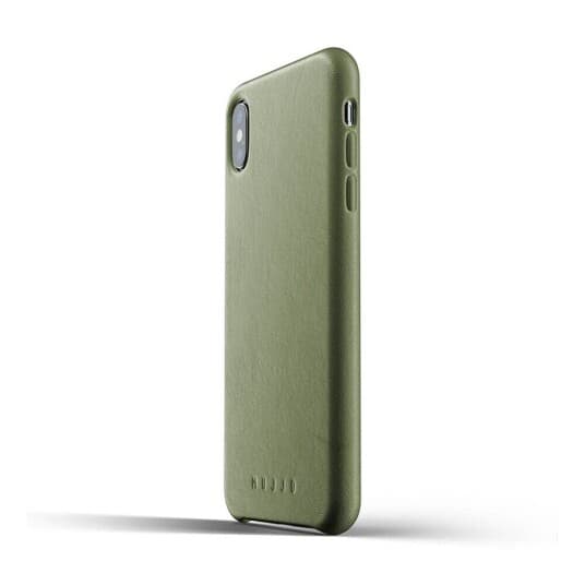 Mujjo Full Leather Case For Iphone Xs Max - Olive