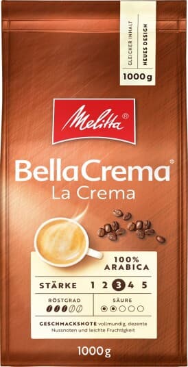 Melitta Bellacrema La Crema Kaffebønner - 1000 G.