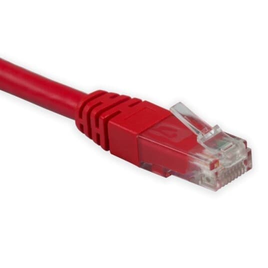 Wentronic - Nettverkskabel - Rj-45 (Hann) Til Rj-45 (Hann) - 50 Cm - Utp - Cat 6 - Rød