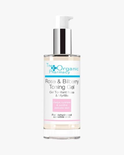 The Organic Pharmacy Rose & Bilberry Toning Gel 50 ml Helps Hydrate & Soothe Delicate Skin