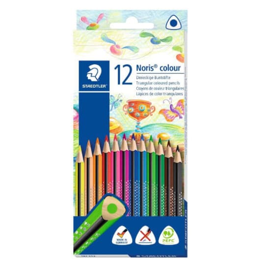 Staedtler Noris Colour - Fargeblyant - Assorterte Skinnende Farger (En Pakke 12)