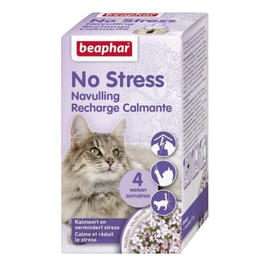 Beaphar No Stress Calming Refill Cat, Katt, 1 Stykker, Lavender, Valerian Root Extract, Boks