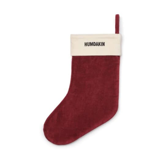 Humdakin julestrømpe velvet Maroon