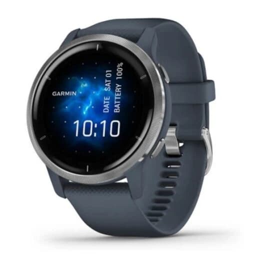 Garmin Venu 2 45 mm smartklokke, sølv/blå