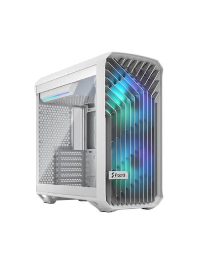 Fractal Design Torrent Compact - Tower - Utvidet Atx (E-Atx) - Sidepanel Med Vindu (Herdet Glass) - Ingen Strømforsyning (Atx) - White Rgb Clear Tint - Usb/Lyd