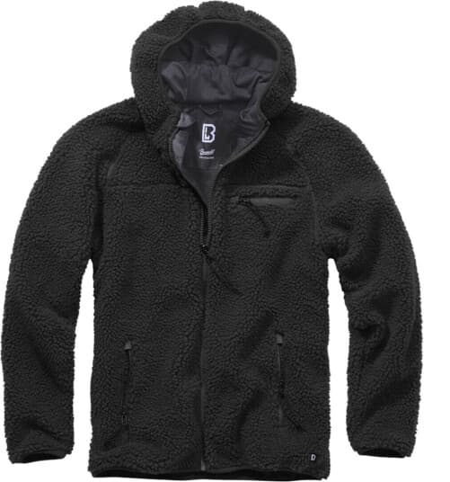 Brandit Jakke  Teddyfleece Worker Svart