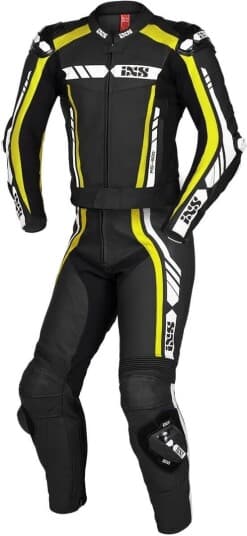 iXS Skinndress  RS-800 2-Delt Svart-Gul-Hvit