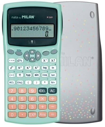 Kalkulator Milan Scientific Calculator 240 Funksjoner Sølv Milan