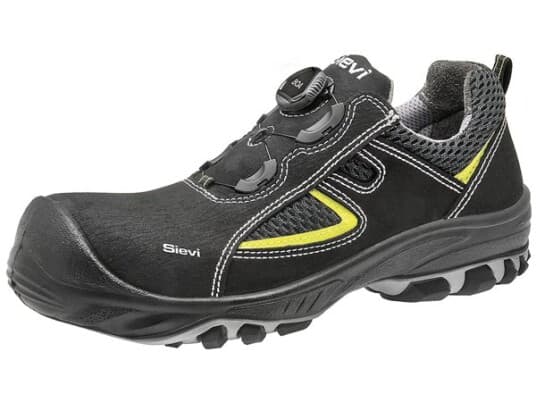 Sievi 43-52156-113-08M-46, Hankjønn, Safety Shoes, Svart, Eue, Polyuretan (Pu), Termoplastisk Polyuretan (Tpu), Lær