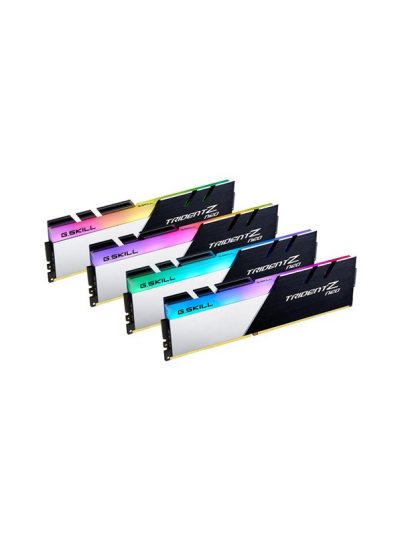 G.Skill Tridentz Neo Series - Ddr4 - Sett - 64 Gb: 4 X 16 Gb - Dimm 288-Pin - 3200 Mhz / Pc4-25600 - Cl16 - 1.35 V - Ikke-Bufret - Ikke-Ecc - Børstet Svart, Børstet Aluminiumssvart, Pulverbelagt Sølv