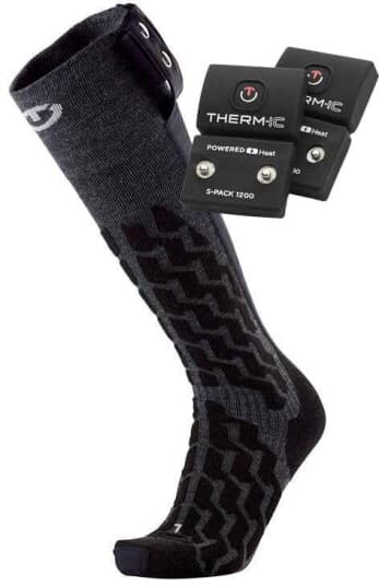 Therm-ic PowersockSet- UNi + S-pack 1200 24/25, varmesokker unisex Svart 39-41