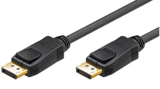 Goobay 68798, 1 M, Displayport, Displayport, Hankjønn, Hankjønn, 3840 X 2160 Piksler