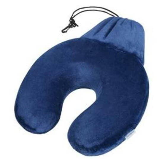 Samsonite Travel Accessories Memory Foam Pillow + Pouch, Blå, Vuxna, Unisex, Monokromatiskt