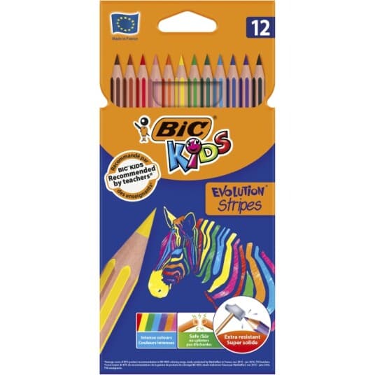 Bic Kredki Eco Evolution Stripes 12 Kolorów (950522)