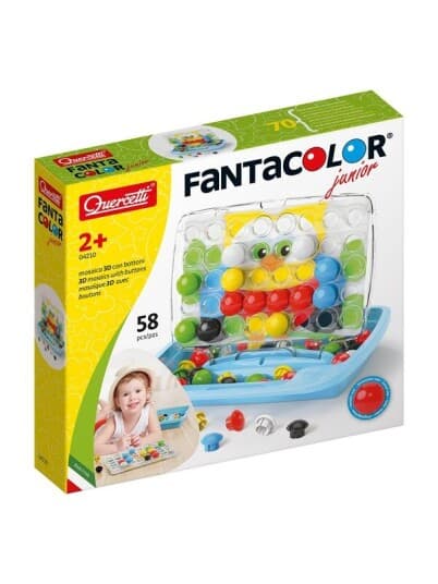 Quercetti Fanta blyantmosaikk Color Junior (58 brikker): Ugle