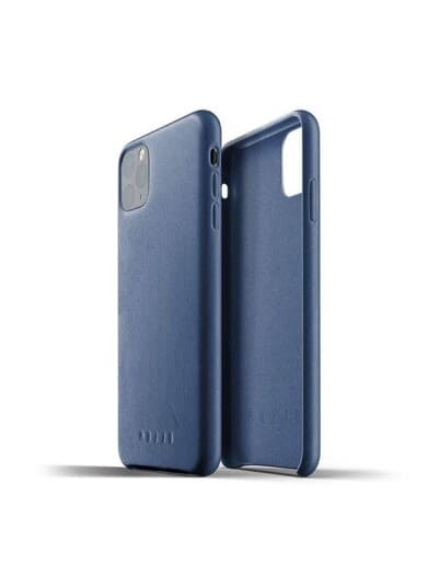 Mujjo Full Leather Case For Iphone 11 Pro Max - Monaco Blue