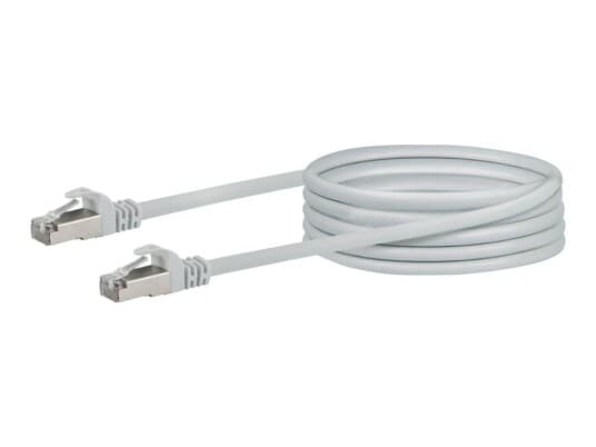 Schwaiger - Nettverkskabel - Rj-45 (Hann) Til Rj-45 (Hann) - 2.5 M - Sftp - Cat 6 - Solid - Hvit