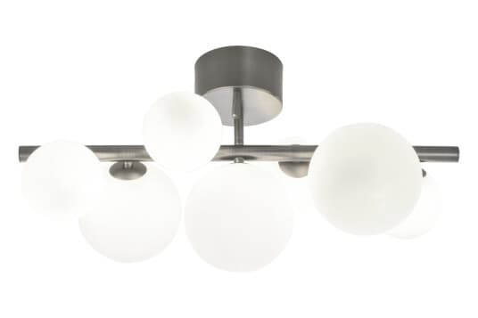 Aneta Lighting MOLEKYL plafond, tinn/hvit, 7xG9