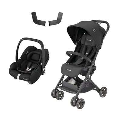 MAXI COSI Trille Lara² Essential Black inkl. bilbarnestol CabrioFix i-Size Essential Black + Adapter