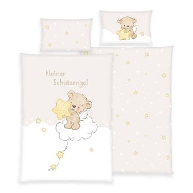 babybest® Sengetøy i flanell Little Guardian Angel 100 x 135 cm