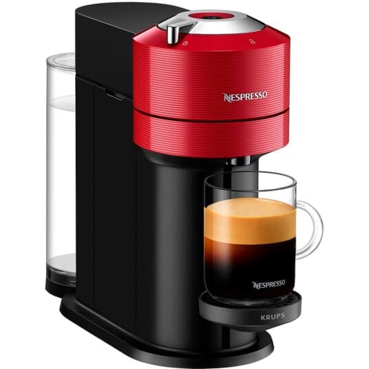 Krups Vertuo Next XN9105, Kapseldrevet kaffemaskin, 1,1 l, Kaffe kapsyl, 1500 W, Rød