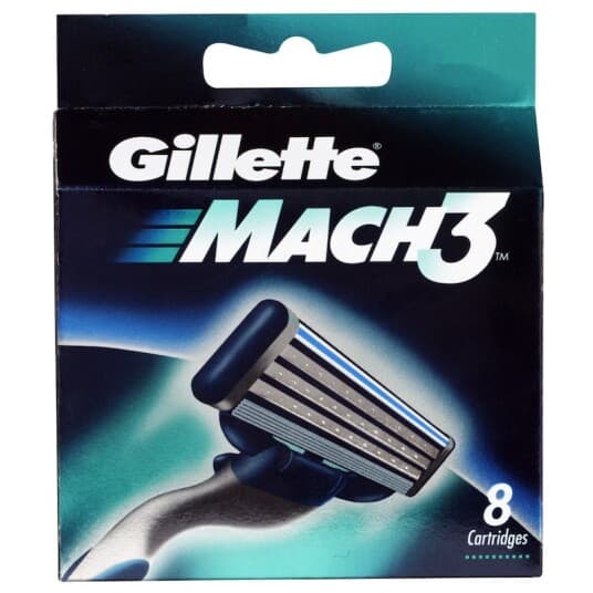 Gillette Mach 3, Menn, Gillette, Mach 3, 8 Stykker