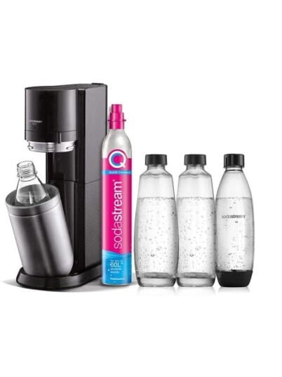 Sodastream Duo, Sort, Rustfritt Stål, Glass, 1 L, 60 L, 155 Mm, 280 Mm