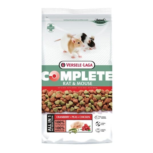 Versele-Laga Rat & Mouse 2 Kg, Granuler, 2 Kg, Mus, Rotte, Vitamin A, Vitamin C, Vitamin D3, Vitamin E, Kopper, Jod, Strykejern, Mangan, Selen, Zink, 15%