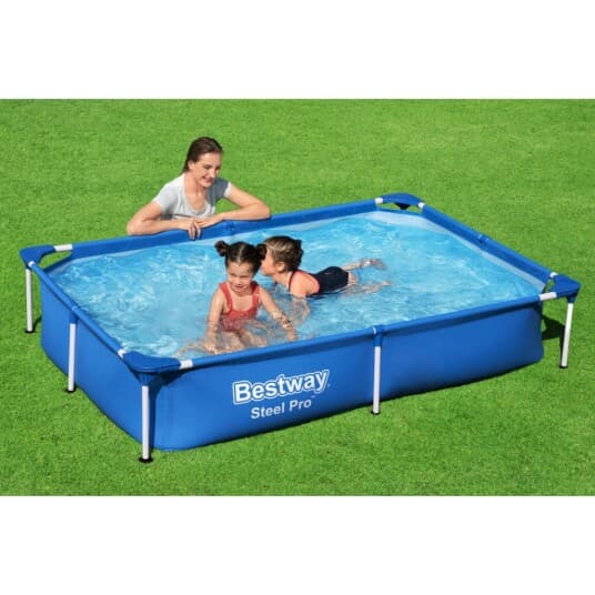 Bestway Steel Pro 56401, 1200 L, Innrammet Basseng, Blå, 10,3 Kg