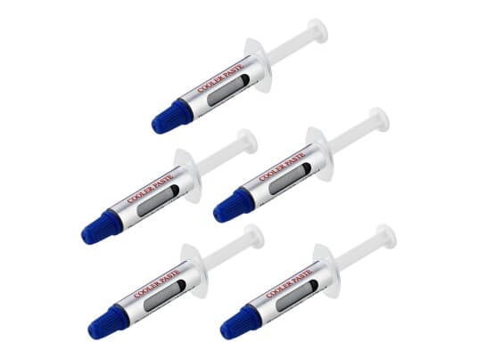 Startech.Com Thermal Paste, High Performance Thermal Paste, Pack Of 5 Re-Sealable Syringes (1.5G / Each), Metal Oxide Heat Sink Compound, Cpu Thermal Paste, Thermal Glue, Rohs / Ce - Gpu Grease - Termomasse - Høyytelses (En Pakke 5)