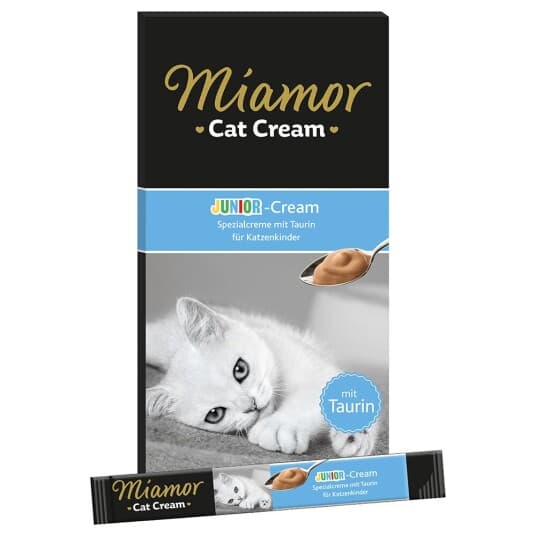 Miamor Cat Cream Junior - Kattegodbidder - 6 X 15G