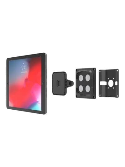 Compulocks Magnetix Secured Magnetic Tablet Wall Mount - Cable Lock Included - Brakett - For Nettbrett - Låsbar - Galvanisert Stål - Svart - Veggmonterbar