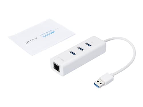 Tp-Link Ue330 - Netværksadapter - Usb 3.0 - Gigabit Ethernet - 3 Extra Usb 3.0 Porte