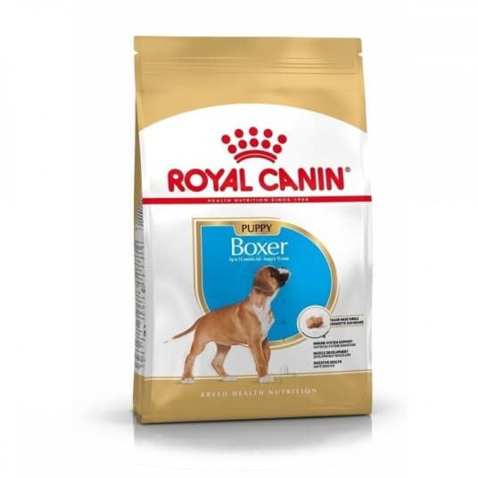 Royal Canin Boxer Junior, Valp, Fjærfe, Ris, 12 Kg, Bokser, Maxi (26 - 44 Kg), Vitamin A,Vitamin B1,Vitamin B12,Vitamin B2,Vitamin B3,Vitamin B5,Vitamin B6,Vitamin B9 (Folic...