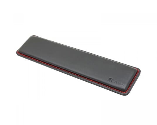 Ducky Leather Wrist Pad, red stitch